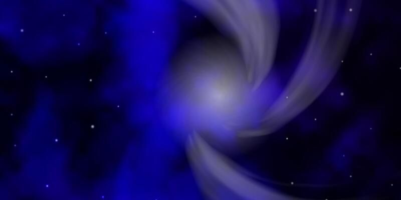 Dark Purple, Pink vector background with small and big stars.