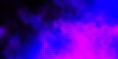 Dark Purple, Pink vector backdrop with dots.