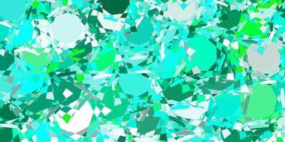 Light Green vector pattern with polygonal shapes.