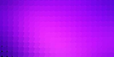 Fondo de vector violeta, rosa claro con círculos.
