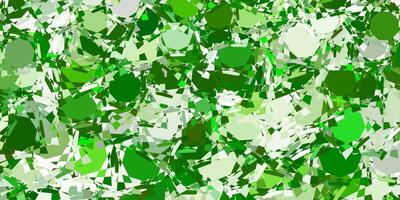 Light Green vector background with polygonal forms.