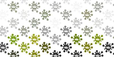 Light gray vector texture with disease symbols.