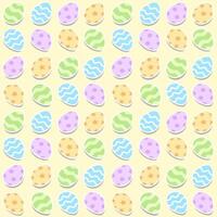 Easter seamless pattern with colorful decorated easter eggs vector for design, background, printing, wrapping paper