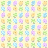 Easter seamless pattern with colorful decorated easter eggs vector for design, background, printing, wrapping paper