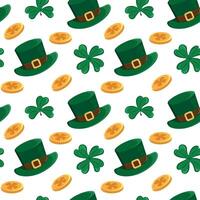 Fun and colorful St. Patrick's Day patterns vector
