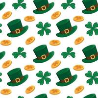 Fun and colorful St. Patrick's Day patterns vector