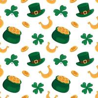 Fun and colorful St. Patrick's Day patterns vector