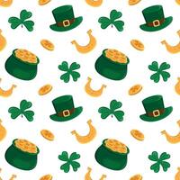 Fun and colorful St. Patrick's Day patterns vector