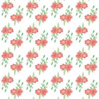 Cute spring seamless vector pattern with flowers