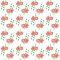 Cute spring seamless vector pattern with flowers