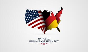 National German American Day background Vector Illustration