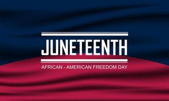 Happy Juneteenth june 19 freedom day background Vector illustration