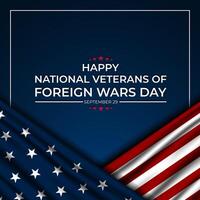 National Veterans Of Foreign Wars Day Background Vector Illustration