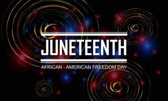 Happy Juneteenth june 19 freedom day background Vector illustration