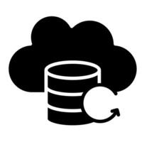 Data Backup icon vector illustration