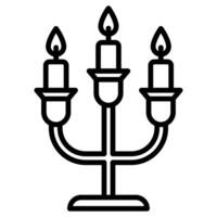 velas y sujetavelas icono vector ilustración