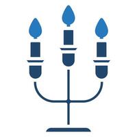 Candles and Candleholders icon vector illustration