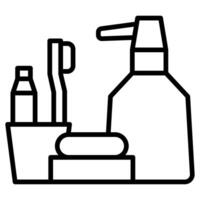 Bathroom Decor icon vector illustration