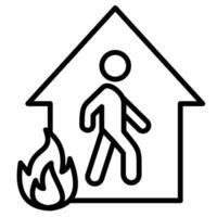 Disaster Avoidance icon vector illustration