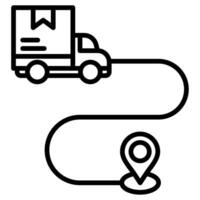 Inventory Tracking icon line vector illustration