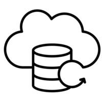 Data Backup icon vector illustration