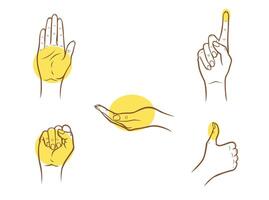 Hand Portion Size Guide, Hands Outline Clipart, Food Serving Size Guide vector