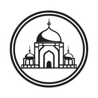 mezquita vector, logo, arte, iconos, y gráficos vector