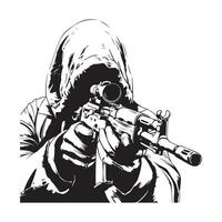 Marksman Illustration Vector Art, Icons, and Graphics