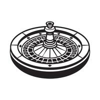 Casino Roulette Isolated On White Vector Stock Illustration