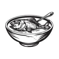 Fish  Soup Images , Illustration Of Fish Soup vector