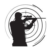 Silhouette Shooter Vector Images