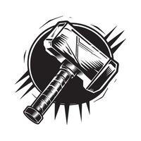 Sledge Hammer, Heavy Hammer Image Vector, Art, Logo, Design vector