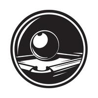 Billiard Logo Tournament Vector on white background