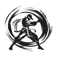 Karate Silhouette Vector Images