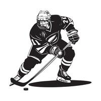 hockey jugador vector arte, iconos, y gráficos