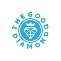 vector illustration of diamond jewelry logo icon for the trade industry and art collectors