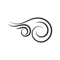 Wind logo vector symbol design