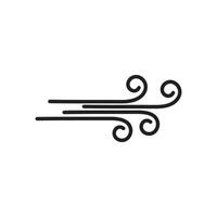 Wind logo vector symbol design