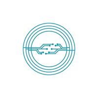 Circuit logo vector element symbol and design