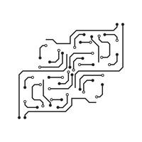 Circuit logo vector element symbol and design