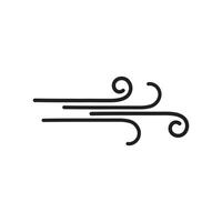 Wind logo vector symbol design