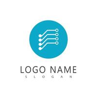 Circuit logo vector element symbol and design