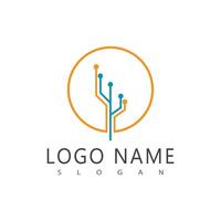 Circuit logo vector element symbol and design