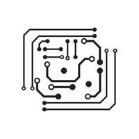 Circuit logo vector element symbol and design