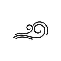 Wind logo vector symbol design