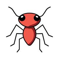 vector ant illustration isolated on white background