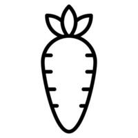 black vector carrot icon isolated on white background