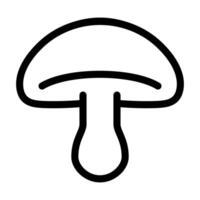 black vector mushroom icon isolated on white background