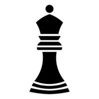 black vector chess icon isolated on white background