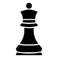 black vector chess icon isolated on white background